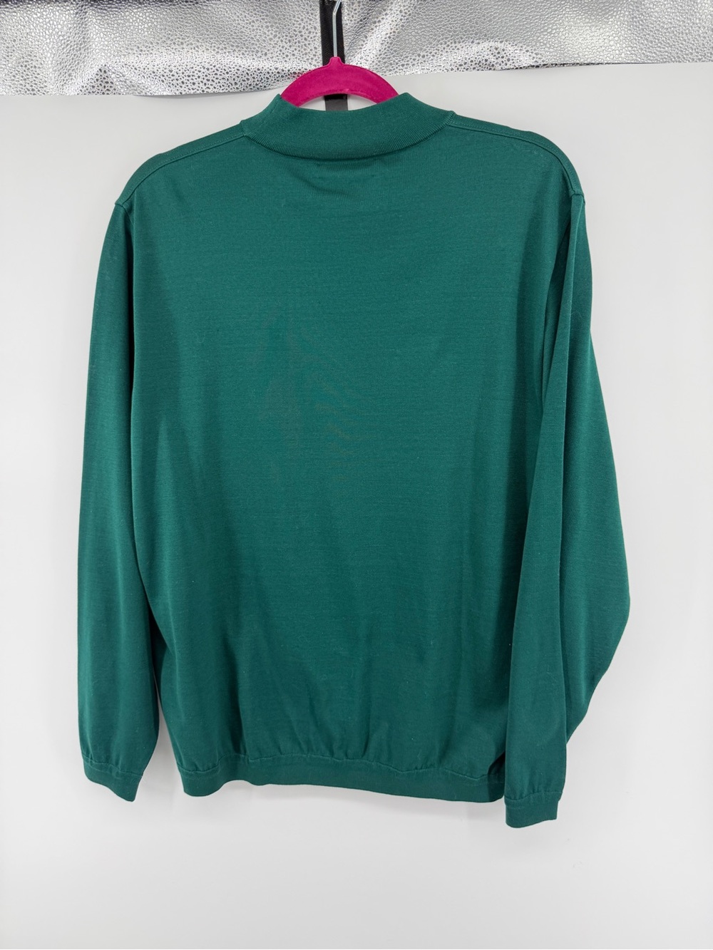 St. Croix Grandpacore Quiet Luxury Preppy Crewneck Sweater in Green SzL - Picture 6 of 11